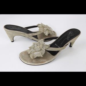 Donald J. Pliner Tan Decorative Sandals Spain